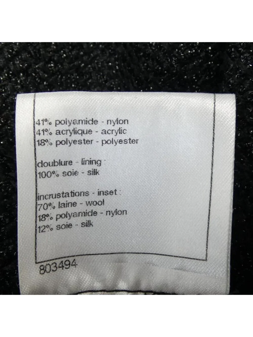 Chanel Jacket Black